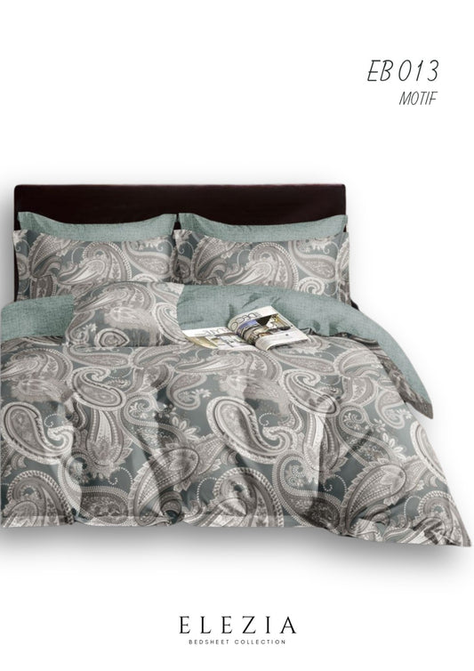 La Casa Printed bedsheet Elezia Collection KingSize bedsheet 2pcPillow Cover Motif