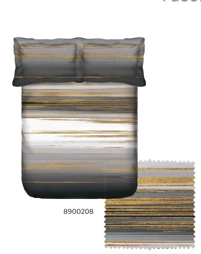 Portico Facests Ceramica Printed Super King Size Double Bedsheet with 2pc Pillow Cover Portico