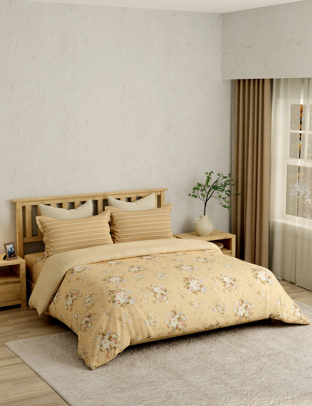 Portico Eclectic 250TC Super King Cotton Bedsheet SS2026 - Design 6