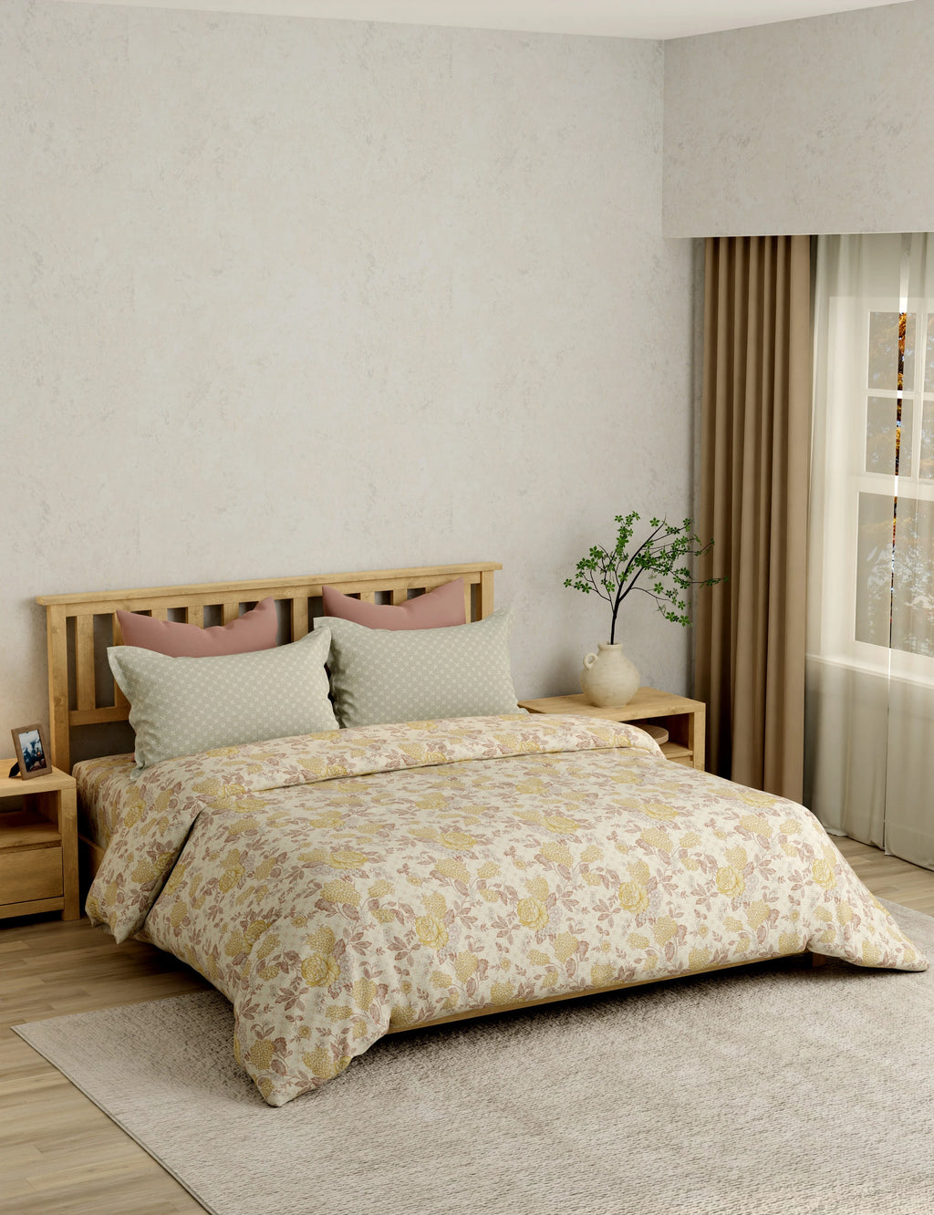 Portico Eclectic 250TC Super King Cotton Bedsheet SS2026 - Design 9