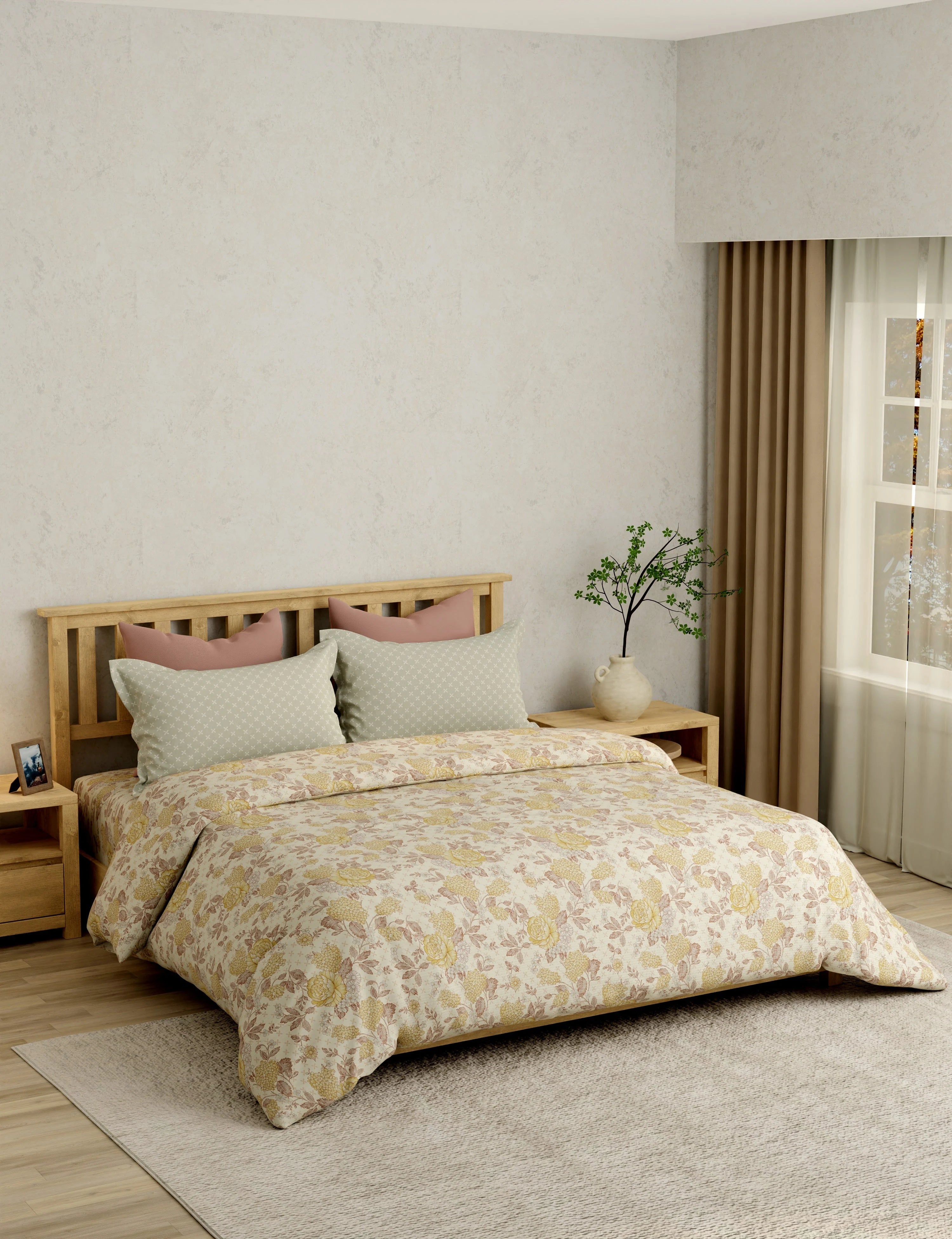 Portico Eclectic 250TC Super King Cotton Bedsheet SS2026 - Design 9