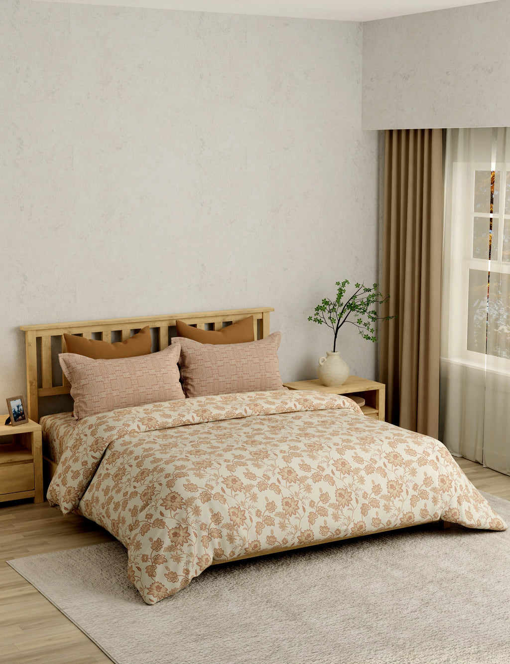 Portico Eclectic 250TC Super King Cotton Bedsheet SS2026 - Design 10