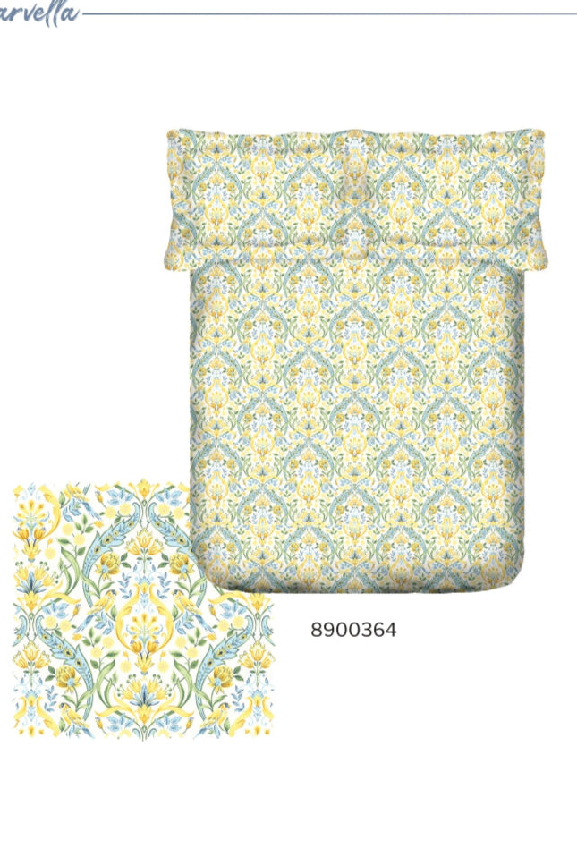 PORTICO MARVELLA Cotton King size 274cmx274cm 144TC Printed 3Pcs  Bedsheet SS2025