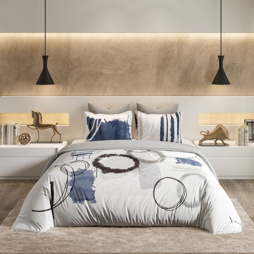 D'decor Bedsheet Super King Size CIRCLES|Souvenir Collection | King Size Bedsheet - grahsajja