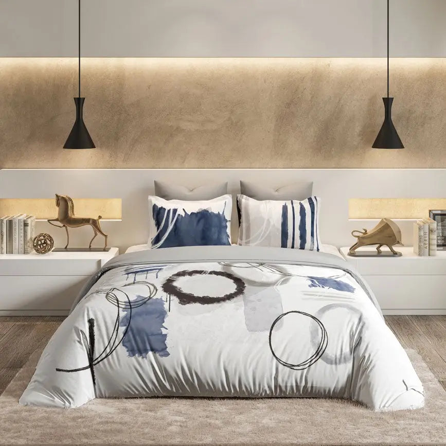 D'decor Bedsheet Super King Size CIRCLES|Souvenir Collection | King Size Bedsheet - grahsajja