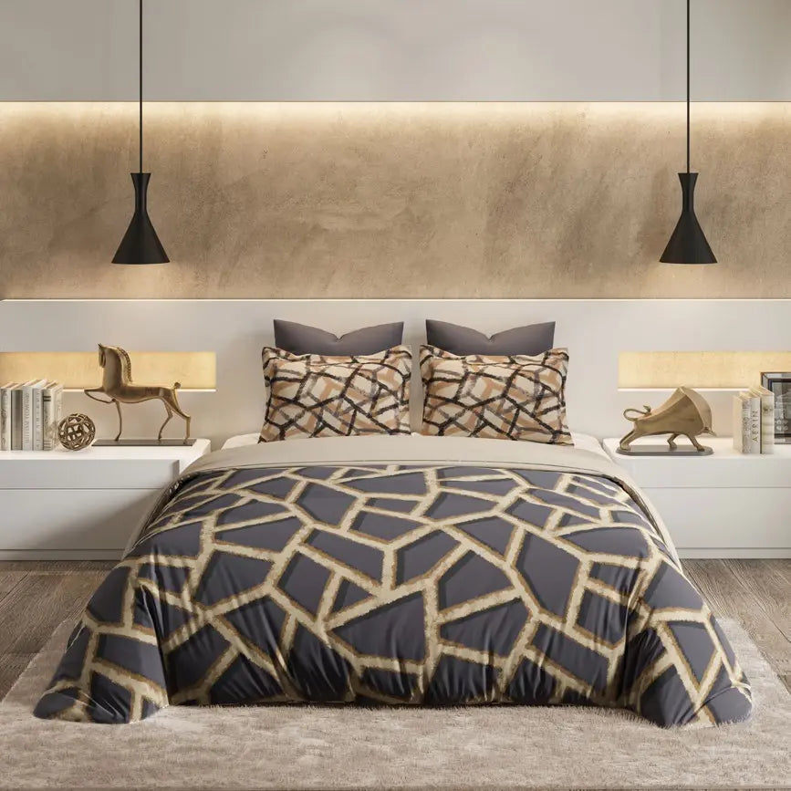 VECTOR|Souvenir Collection | King Size Bedsheet - grahsajja