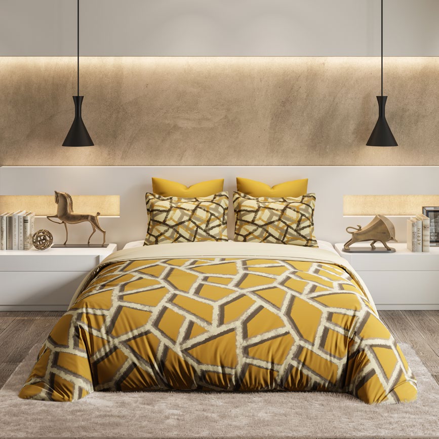 VECTOR|Souvenir Collection | King Size Bedsheet - grahsajja