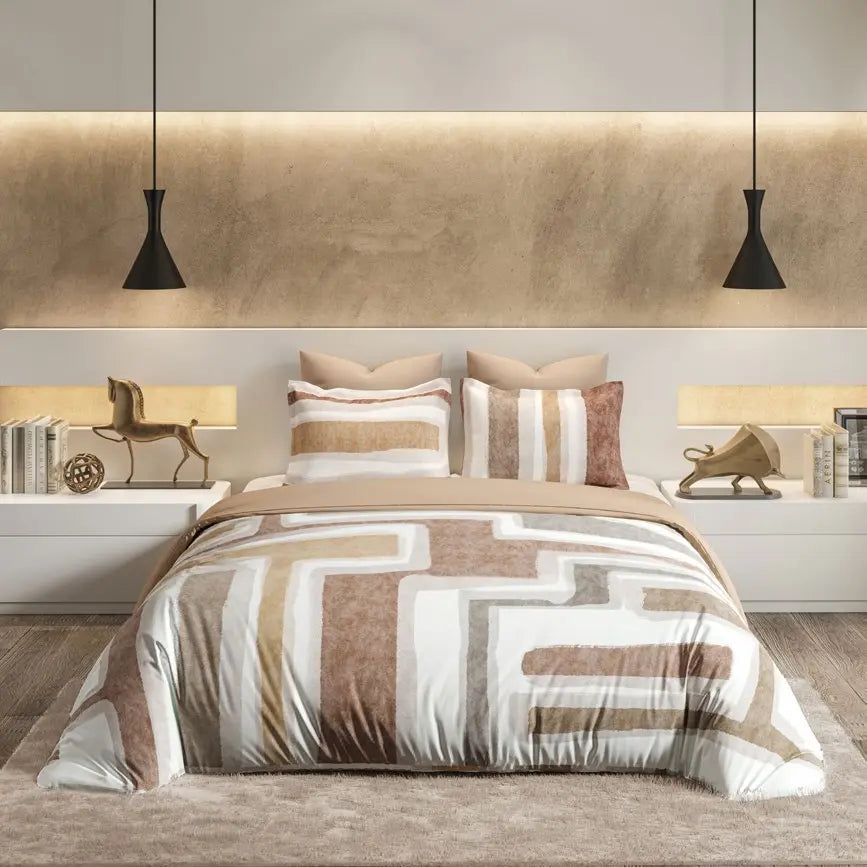 D'decor Bedsheet Super King Size Maze|Souvenir Collection | King Size Bedsheet - grahsajja