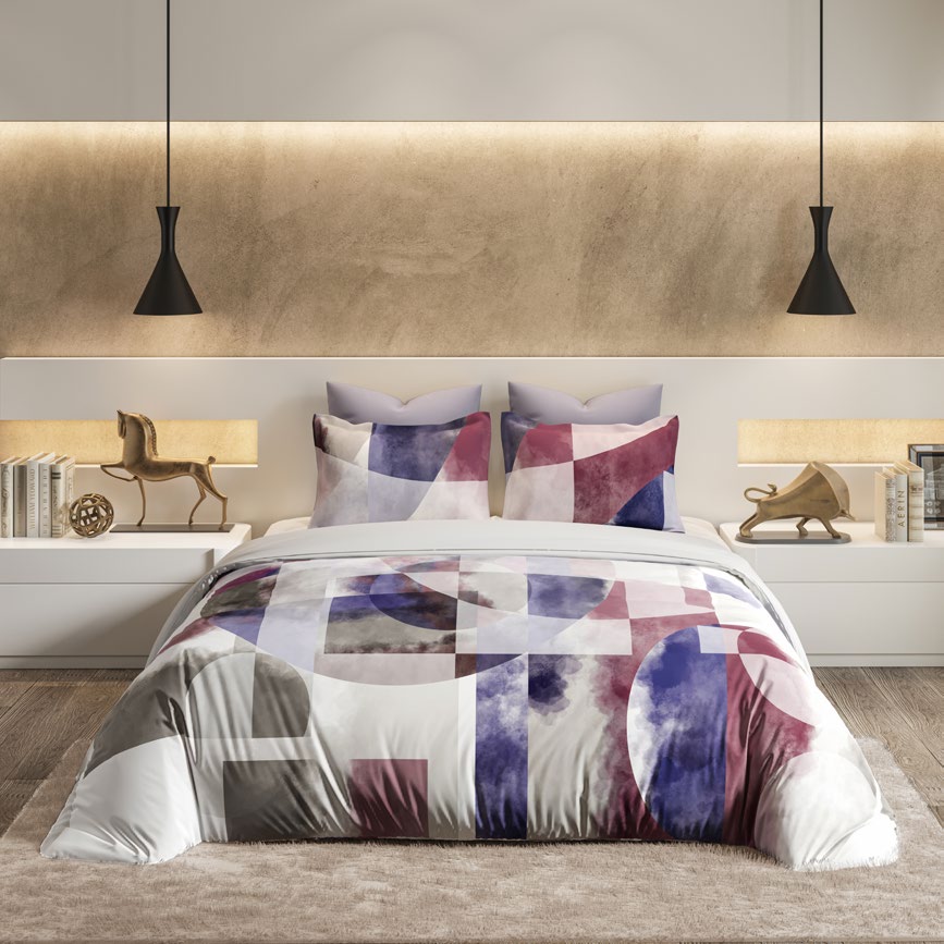 D'decor Bedsheet Super King Size GEO CHIC|Souvenir Collection | King Size Bedsheet - grahsajja