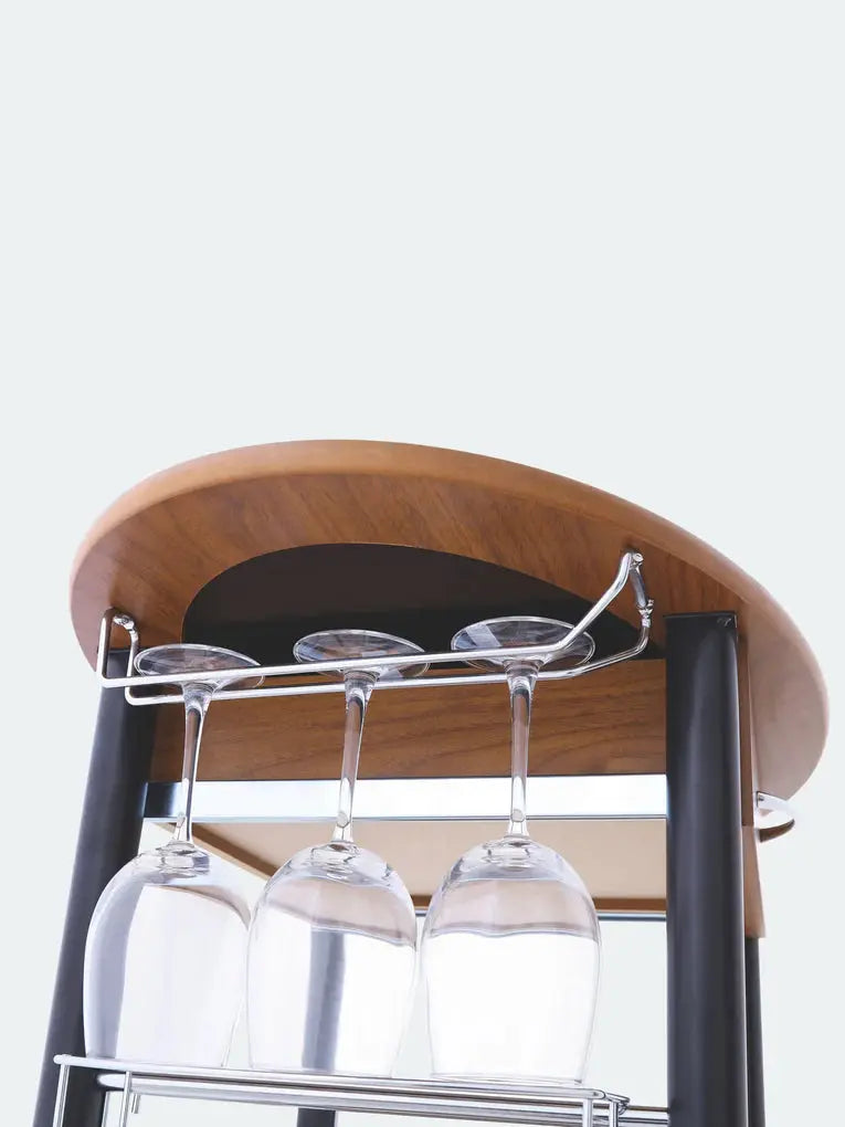 Wooden Trolley With Metal Frame - grahsajja