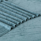 Sutton Warm Bedsheet Double bed with 2pc Pillow Cover| Aquatic Blue LA CASA