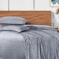 Sutton Warm Bedsheet Double bed with 2pc Pillow Cover| Cement LA CASA
