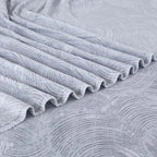 Sutton Warm Bedsheet Double bed with 2pc Pillow Cover| Swirl grey LA CASA