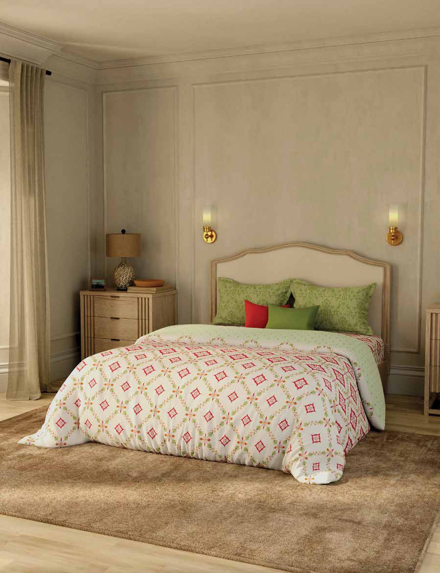 Portico New York Shalimaar 250 TC 100% Cotton Health Pro Printed Super King Bedsheet with 2 Pillow Cover Portico