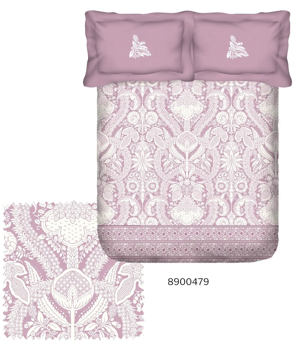 Portico New York Shalimaar 250 TC 100% Cotton Health Pro Printed Super King Bedsheet with 2 Pillow Cover SS2025 Portico