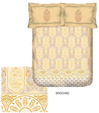 Portico New York Shalimaar 250 TC 100% Cotton Health Pro Printed Super King Bedsheet with 2 Pillow Cover SS2025 Portico