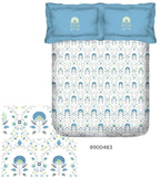 Portico New York Shalimaar 250 TC 100% Cotton Health Pro Printed Super King Bedsheet with 2 Pillow Cover SS2025 Portico