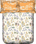 Portico Sparkle AW2025 Double Bedsheet - Multicolour Print Design
