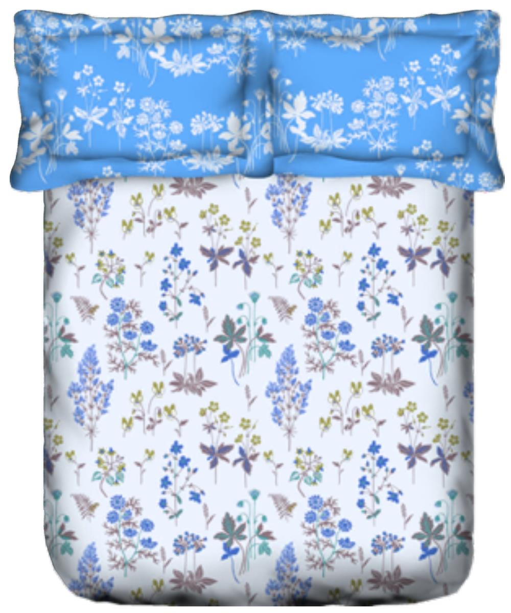 Portico Sparkle Double Bedsheet 224CM X 254CM 2PcsPillow Cover