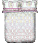Portico Sparkle Printed Double Bedsheet Set - Grah Sajja