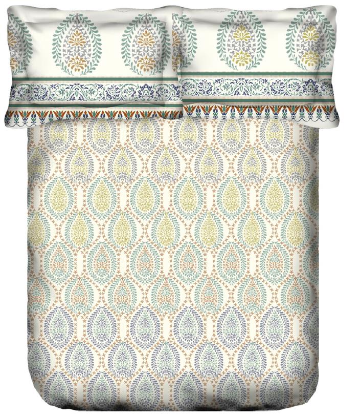 Portico Sparkle Double Bedsheet 224CM X 254CM 2PcsPillow Cover