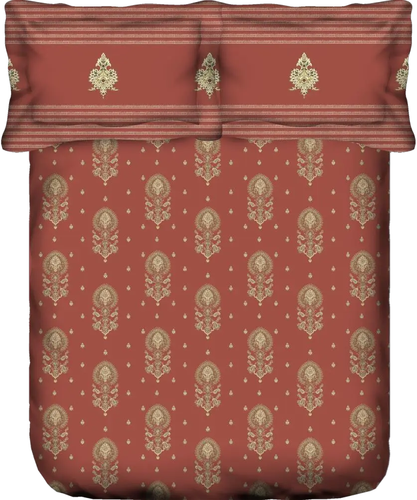 Portico Sparkle Double Bedsheet 224CM X 254CM 2PcsPillow Cover Portico