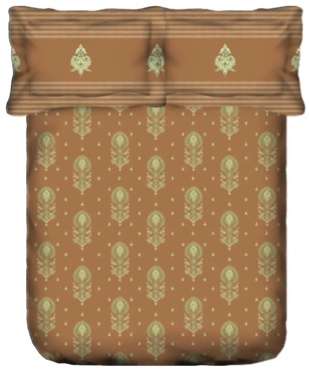Portico Sparkle Double Bedsheet 224CM X 254CM 2PcsPillow Cover Portico
