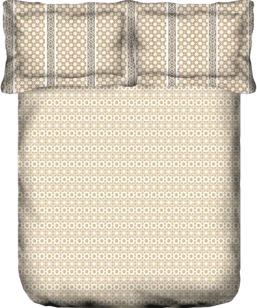 Portico Sparkle Double Bedsheet 224CM X 254CM 2PcsPillow Cover Portico