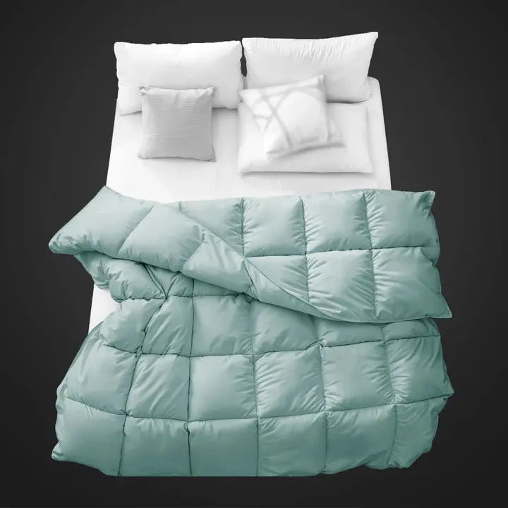 Tevel Down Feather Duvet- 575 GSM Stone blue Sassoon