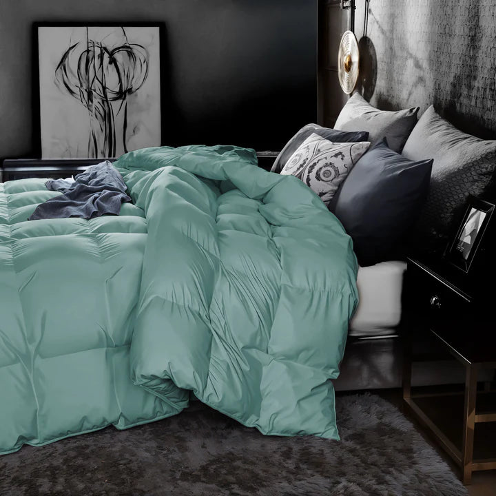 Tevel Down Feather Duvet- 575 GSM Stone blue