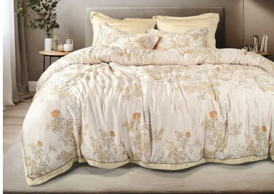 Spread Spain Made From Green 550 TC Cotton & Bamboo Bedsheets | Summer BedSheet SPREAD HOME PROD PVT LTD.