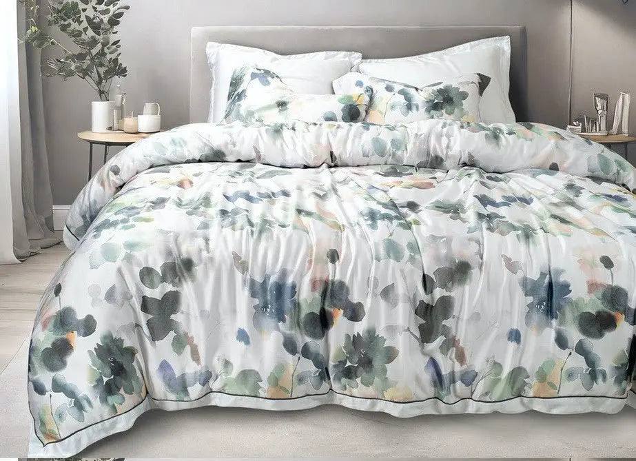 Spread Spain Made From Green 550 TC Cotton & Bamboo Bedsheets | Summer BedSheet SPREAD HOME PROD PVT LTD.