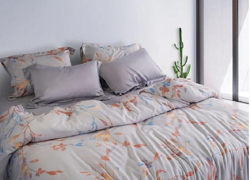 Spread Spain Made From Green 550 TC Cotton & Bamboo Bedsheets | Summer BedSheet