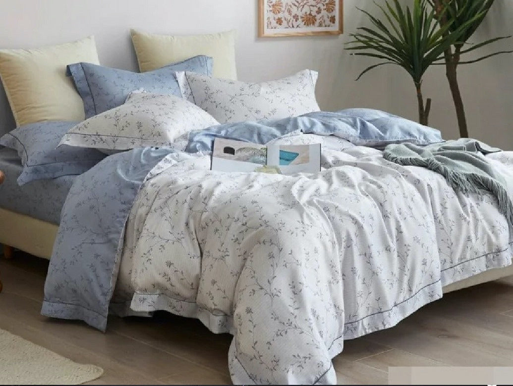Spread Spain Made From Green 550 TC Cotton & Bamboo Bedsheets | Summer BedSheet