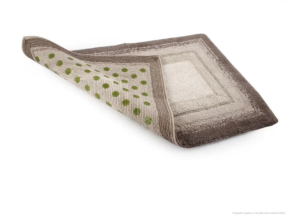 Luxury Anti-Skid Tufted Cotton Floor Mat - Exquisite Comfort for Living & Bath Area - Slip-Resistant & Plush Design - Elevate Your Home with Italian Elegance! ( Naurale) - grahsajja