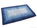 Luxury Anti-Skid Tufted Cotton Floor Mat - Exquisite Comfort for Living & Bath Area - Slip-Resistant & Plush Design - Elevate Your Home with Italian Elegance! (Oceano) - grahsajja