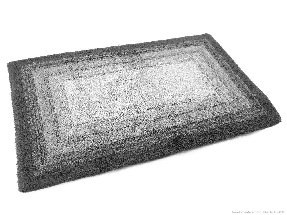 Luxury Anti-Skid Tufted Cotton Floor Mat - Exquisite Comfort for Living & Bath Area - Slip-Resistant & Plush Design - Elevate Your Home with Italian Elegance! ( Carbone) - grahsajja