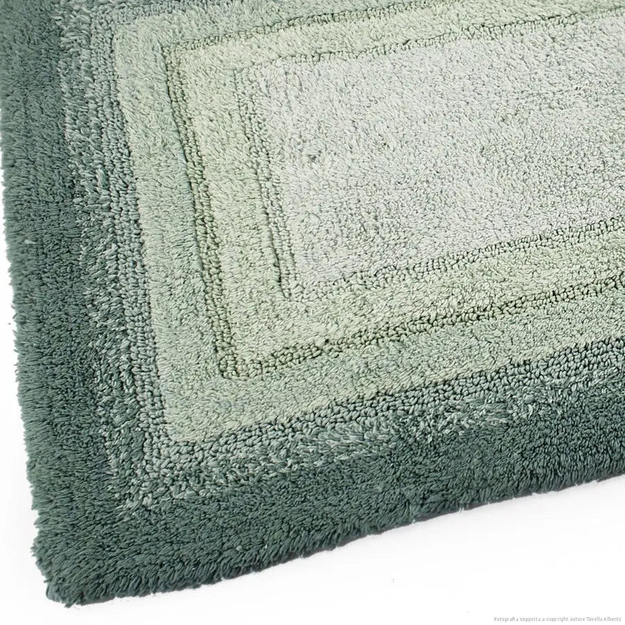 Luxury Anti-Skid Tufted Cotton Floor Mat - Exquisite Comfort for Living & Bath Area - Slip-Resistant & Plush Design - Elevate Your Home with Italian Elegance! (Bosco) - grahsajja