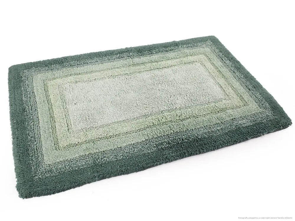 Luxury Anti-Skid Tufted Cotton Floor Mat - Exquisite Comfort for Living & Bath Area - Slip-Resistant & Plush Design - Elevate Your Home with Italian Elegance! (Bosco) - grahsajja