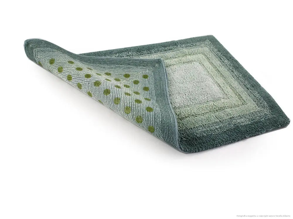 Luxury Anti-Skid Tufted Cotton Floor Mat - Exquisite Comfort for Living & Bath Area - Slip-Resistant & Plush Design - Elevate Your Home with Italian Elegance! (Bosco) - grahsajja