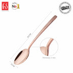 Chef Vicky Ratnani's Signature Collection By FnS Sorrento Rose Gold Stainless Steel Dessert Spoon 6 Pcs Set