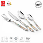 Chef Vicky Ratnani's Signature Collection By FnS Wales Stainless Steel 24 Pcs Cutlery Set with Box Pack