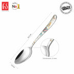 Chef Vicky Ratnani's Signature Collection By FnS Wales Stainless Steel Dessert Spoon 6 Pcs Set