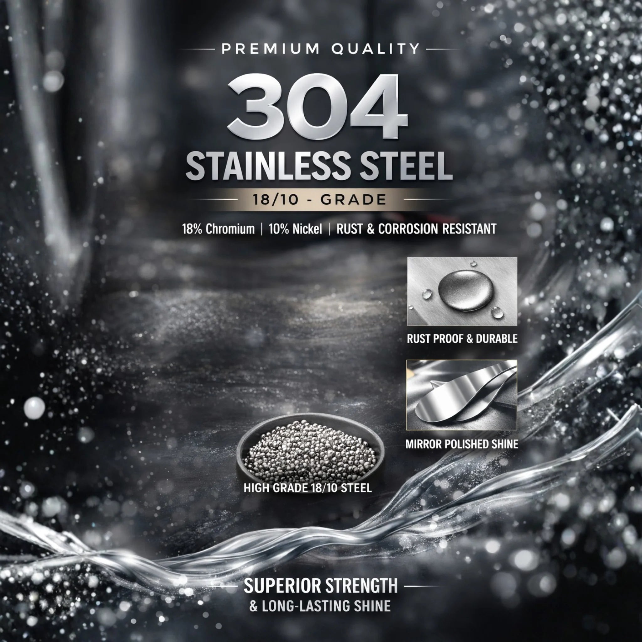 Chef Vicky Ratnani's Signature Collection By FnS Velora Stainless Steel 18 Pcs Cutlery Set with Box Pack