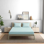 300TC Solid Colour King size Bedsheet with 2pc Pillow Cover - grahsajja