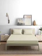 300TC Solid Colour King size Bedsheet with 2pc Pillow Cover - grahsajja