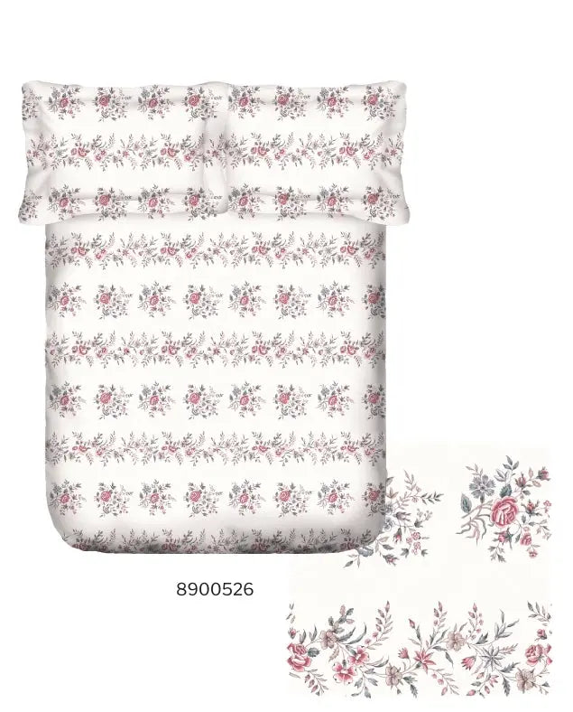 Portico New York Whispering Tales Multicolour Cotton Super King Bedsheet Set - 274x274cm - 3Pcs Portico