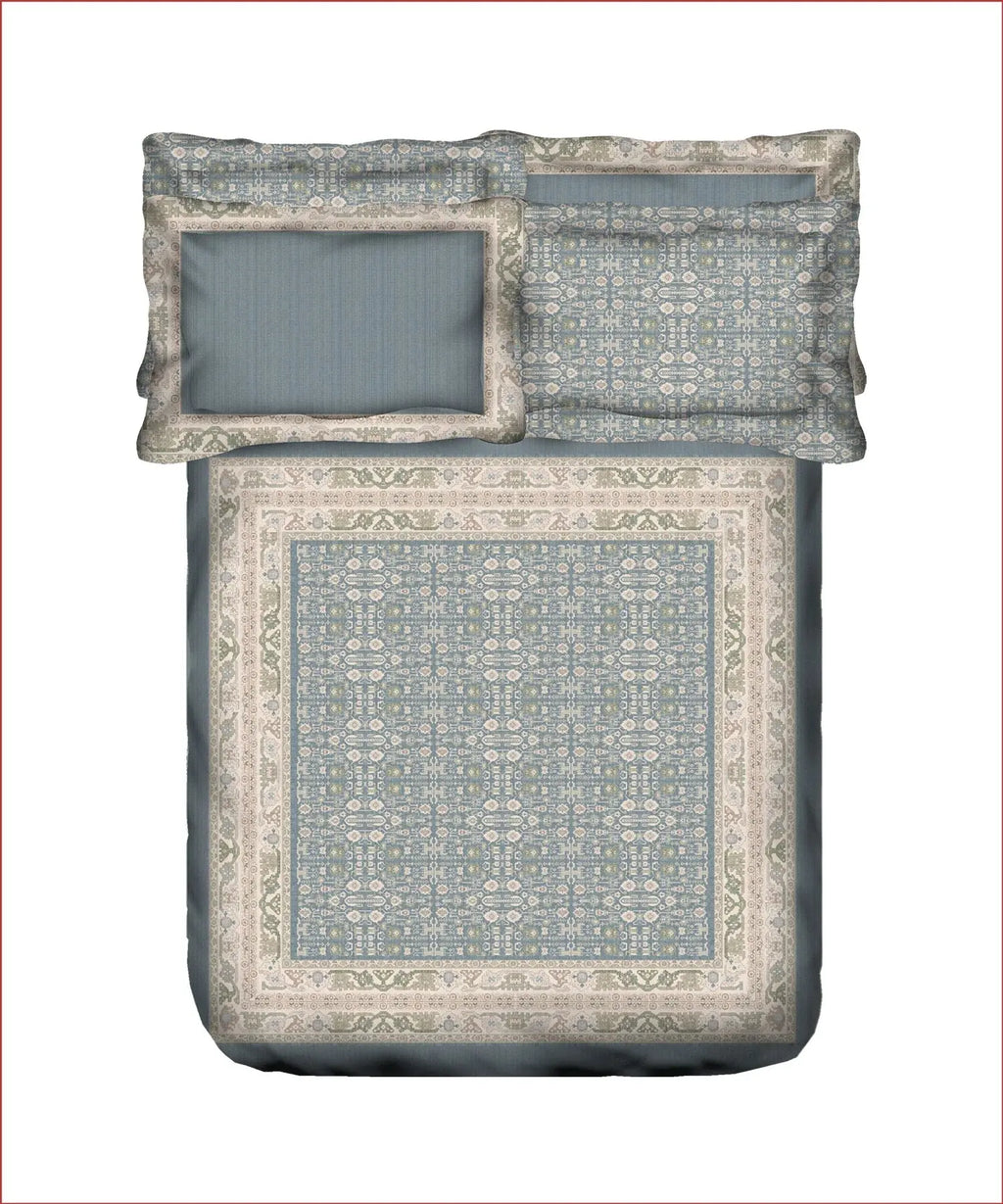 TRIDENT Nectarsoft Elite Collection, King Bedsheet Set, 400TC, 100% Cotton, Azure Trident