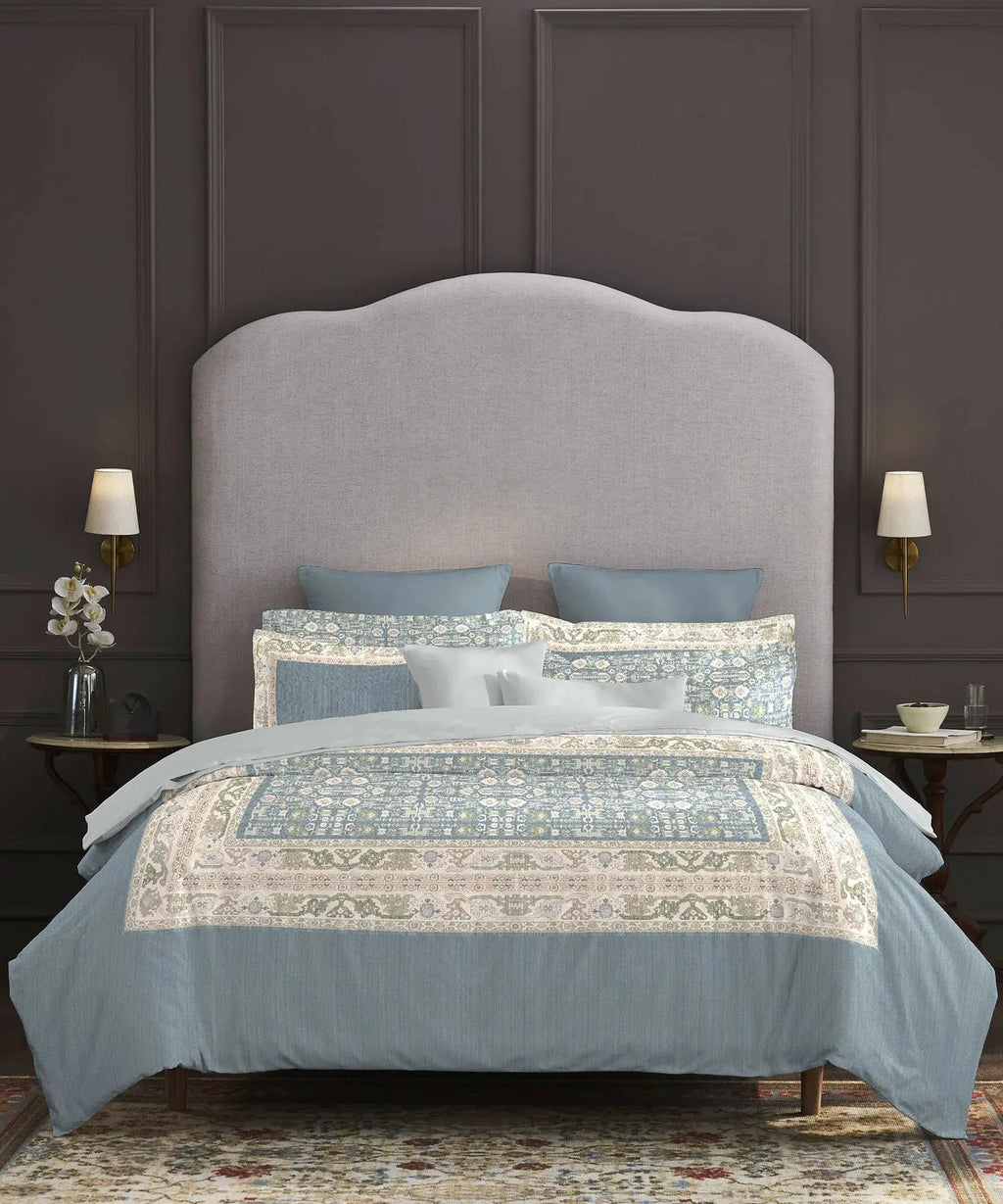 TRIDENT Nectarsoft Elite Collection, King Bedsheet Set, 400TC, 100% Cotton, Azure Trident