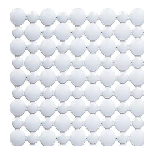 Shower Mat Non Slip for Bathroom, Anti Skid Bathtub Mat (Plastic Stripped- Rubber Base, 39cm x 83cm)- LightGrey - grahsajja